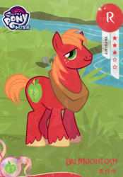 Size: 2784x4007 | Tagged: safe, big macintosh, earth pony, pony, g4, official, card, kayou, male, merchandise, my little pony logo, solo, stallion, text, trading card