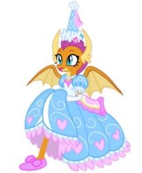 Size: 705x859 | Tagged: safe, artist:darlycatmake, artist:trinityinyang, smolder, dragon, g4, look before you sleep, 1000 hours in ms paint, bow, clothes, cute, dragon wings, dress, dressup, female, flower, flower in hair, froufrou glittery lacy outfit, gloves, hennin, jewelry, lips, lipstick, long gloves, looking at someone, looking at something, makeup, necklace, princess, princess smolder, shoes, simple background, skirt, skirt lift, skirt pull, smiling, smolderbetes, solo, transparent background, walking, wings