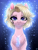 Size: 2500x3300 | Tagged: safe, artist:hakaina, oc, oc only, oc:kara waypoint, earth pony, pony, female, fluffy, glowing, high res, ice, jewelry, magic, mare, necklace, slender, solo, thin