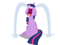 Size: 4000x3000 | Tagged: safe, artist:vvolllovv, edit, editor:wardex101, vector edit, twilight sparkle, alicorn, pony, g4, the point of no return, crying, crylight sparkle, female, high res, nose in the air, ocular gushers, open mouth, simple background, sitting, solo, transparent background, twilight sparkle (alicorn), uvula, vector, volumetric mouth