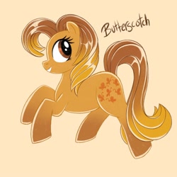 Size: 2000x2000 | Tagged: safe, artist:mediocremare, butterscotch (g1), earth pony, pony, g1, high res, simple background, solo