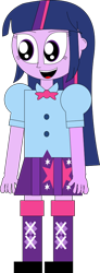 Size: 338x914 | Tagged: safe, artist:rupahrusyaidi, twilight sparkle, equestria girls, g4, 1000 hours in ms paint, boots, clothes, high heel boots, shirt, shoes, simple background, skirt, solo, transparent background