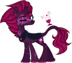 Size: 1991x1742 | Tagged: safe, artist:rickysocks, tempest shadow, pony, g4, alternate design, broken horn, horn, simple background, solo, transparent background