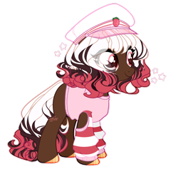 Size: 2516x2384 | Tagged: safe, artist:toffeelavender, oc, oc only, earth pony, pony, base used, earth pony oc, eye clipping through hair, eyelashes, female, hat, high res, hoof polish, mare, simple background, smiling, solo, transparent background