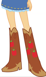 Size: 828x1379 | Tagged: safe, artist:teentitansfan201, applejack, human, equestria girls, g4, boots, boots shot, clothes, cowboy boots, cutie mark on clothes, high heel boots, legs, pictures of legs, shoes, simple background, skirt, skirt shot, solo, white background