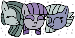 Size: 1600x820 | Tagged: safe, artist:jadeharmony, limestone pie, marble pie, maud pie, earth pony, pony, g4, bust, cute, eyeshadow, female, hair over one eye, limabetes, makeup, marblebetes, mare, maudabetes, pie sisters, siblings, simple background, sisters, transparent background, trio