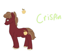 Size: 2000x1500 | Tagged: safe, artist:dreamseer13, oc, oc:crispin, earth pony, pony, male, offspring, parent:big macintosh, parent:cheerilee, parents:cheerimac, simple background, solo, stallion, transparent background