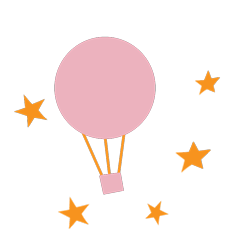 Size: 749x785 | Tagged: safe, artist:dartielarkie, baby lofty, g1, cutie mark, cutie mark only, hot air balloon, new, no pony, simple background, stars, transparent background, vector