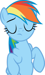 Size: 1894x3166 | Tagged: safe, artist:xxphantomxxx, rainbow dash, pegasus, pony, g4, .svg available, eyes closed, female, mare, simple background, solo, transparent background, vector