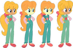 Size: 710x468 | Tagged: safe, artist:selenaede, artist:victorfazbear, megan williams, human, equestria girls, g1, g4, alternate color palette, base used, bow, clothes, g1 to equestria girls, generation leap, hand on hip, shoes, simple background, transparent background