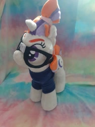 Size: 1200x1600 | Tagged: safe, artist:plushiesshy, moondancer, pony, unicorn, g4, commission, female, glasses, irl, photo