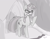 Size: 3850x2975 | Tagged: safe, artist:ktubosi83, sci-twi, twilight sparkle, pony, unicorn, g4, black and white, glasses, golden oaks library, grayscale, high res, monochrome, solo, unicorn twilight