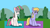 Size: 1920x1080 | Tagged: safe, artist:platinumdrop, blossomforth, cloud kicker, pegasus, pony, g4, female, mare, request, yoga