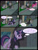 Size: 1042x1358 | Tagged: safe, artist:dendoctor, mean twilight sparkle, pinkie pie, oc, alicorn, earth pony, pony, comic:clone.., g4, alternate universe, book, clone, clothes, comic, female, injured, male, manehattan, mare, outdoors, pinkie clone, rain, stallion, sweater, trash can, twilight sparkle (alicorn)