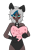 Size: 2800x2800 | Tagged: safe, artist:idkhesoff, oc, oc only, oc:elizabat stormfeather, human, blushing, bowtie, bunny ears, bunny suit, clothes, corset, dark skin, easter, female, gloves, heart, high res, holiday, humanized, humanized oc, pillow, playboy, playboy bunny, simple background, transparent background