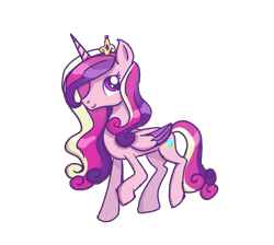 Size: 4000x3580 | Tagged: safe, artist:nitlynjane, derpibooru exclusive, princess cadance, alicorn, pony, canterlot wedding 10th anniversary, g4, colored wings, crown, female, folded wings, gradient wings, high res, jewelry, mare, regalia, simple background, smiling, solo, standing on two hooves, transparent background, wings