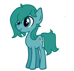 Size: 2895x2766 | Tagged: safe, artist:alandisc, oc, oc only, oc:max crow, pony, age regression, base used, hair over one eye, high res, show accurate, simple background, smiling, solo, teenager, white background