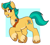 Size: 639x579 | Tagged: safe, artist:lulubell, hitch trailblazer, earth pony, pony, g5, my little pony: a new generation, chest fluff, clothes, colored hooves, grin, male, one eye closed, pale belly, passepartout, sash, smiling, socks, solo, stallion, unshorn fetlocks, wink