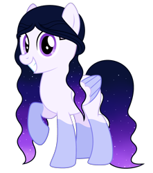 Size: 1952x2212 | Tagged: safe, artist:cindystarlight, oc, oc:light light star, pegasus, pony, colored wings, female, mare, simple background, solo, transparent background, two toned wings, wings