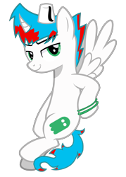 Size: 2541x3541 | Tagged: safe, artist:null-soka, oc, oc only, oc:ghost null, alicorn, pony, female, hat, high res, simple background, tomboy, transparent background