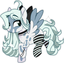 Size: 2286x2238 | Tagged: safe, artist:rickysocks, oc, oc only, pegasus, pony, clothes, female, high res, mare, simple background, socks, solo, striped socks, transparent background