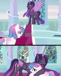 Size: 1280x1599 | Tagged: safe, artist:hate-love12, princess flurry heart, twilight sparkle, alicorn, pony, g4, the last problem, alternate design, hug, older, older twilight, older twilight sparkle (alicorn), princess twilight 2.0, twilight sparkle (alicorn)