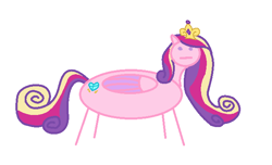 Size: 650x396 | Tagged: safe, artist:watermelon changeling, derpibooru exclusive, princess cadance, alicorn, pony, canterlot wedding 10th anniversary, g4, 1000 hours in ms paint, ms paint, simple background, solo, stick figure, stick pony, stylistic suck, white background