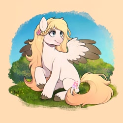Size: 2048x2048 | Tagged: safe, artist:birdoffnorth, oc, oc only, pegasus, pony, commission, high res, solo, ych result