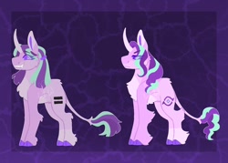 Size: 1400x1000 | Tagged: safe, artist:lepz_weird, starlight glimmer, classical unicorn, pony, unicorn, g4, chest fluff, cloven hooves, equal cutie mark, eye clipping through hair, horn, leonine tail, s5 starlight, solo, unshorn fetlocks