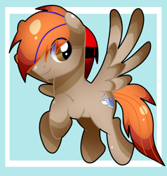 Size: 1798x1886 | Tagged: safe, artist:venus, oc, oc only, oc:fededash, fly, insect, pegasus, pony, brown eyes, flying, male, male oc, pegasus oc, pony oc, stallion, stallion oc