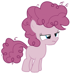 Size: 1280x1348 | Tagged: safe, artist:foxyfell1337, mean pinkie pie, pony, g4, the mean 6, clone, female, filly, foal, simple background, solo, transparent background, younger