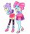 Size: 3211x3628 | Tagged: safe, artist:gmaplay, kiwi lollipop, supernova zap, human, equestria girls, g4, duo, duo female, female, hand on hip, high res, k-lo, postcrush, simple background, su-z, transparent background, zettai ryouiki