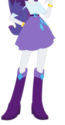 Size: 995x1919 | Tagged: safe, rarity, human, equestria girls, g4, belt, boots, boots shot, clothes, cropped, cutie mark on clothes, diamond, high heel boots, jewelry, legs, pictures of legs, shirt, shoes, simple background, skirt, skirt shot, solo, transparent background
