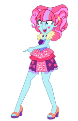 Size: 2100x3265 | Tagged: safe, artist:gmaplay, kiwi lollipop, human, equestria girls, g4, clothes, female, high res, k-lo, legs, simple background, skirt, solo, transparent background