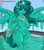 Size: 2200x2500 | Tagged: safe, artist:novaspark, oc, oc only, oc:morpha, alicorn, goo, goo pony, original species, semi-anthro, alicornified, arm hooves, female, high res, hips, looking at you, race swap, slime, solo