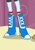 Size: 136x195 | Tagged: safe, rainbow dash, human, equestria girls, g4, my little pony equestria girls, boots, boots shot, clothes, cropped, legs, picture for breezies, pictures of legs, rainbow socks, shoes, skirt, socks, solo, striped socks