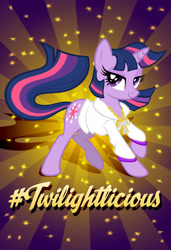 Size: 2026x2961 | Tagged: safe, artist:dentist73548, artist:tygerbug, twilight sparkle, pony, unicorn, 2012, clothes, female, high res, mare, medallion, show accurate, solo, twilightlicious, unicorn twilight