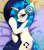 Size: 1772x2029 | Tagged: safe, alternate version, artist:darksly, dj pon-3, vinyl scratch, pony, unicorn, g4, bedroom eyes, blushing, body pillow, body pillow design, cute, female, grin, headphones, mare, pillow, smiling, solo, vinylbetes