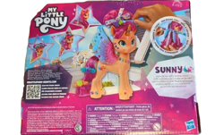 Size: 800x482 | Tagged: safe, sunny starscout, alicorn, pony, g5, my little pony: a new generation, spoiler:g5, brushable, race swap, sunnycorn, toy