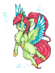 Size: 777x1023 | Tagged: safe, artist:tay-niko-yanuciq, oc, oc only, alicorn, pony, alicorn oc, chest fluff, female, horn, mare, simple background, smiling, solo, transparent background, wings