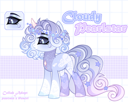 Size: 4000x3200 | Tagged: safe, artist:henori_artist, oc, oc only, pony, unicorn, base used, collaboration, eyelashes, female, horn, mare, reference sheet, smiling, unicorn oc