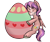 Size: 2600x2200 | Tagged: safe, artist:dumbwoofer, oc, oc:king speedy hooves, alicorn, pony, alicorn oc, commission, commissioner:bigonionbean, easter, easter egg, egg, fusion, fusion:big macintosh, fusion:flash sentry, fusion:shining armor, fusion:trouble shoes, high res, holiday, horn, hug, male, simple background, solo, stallion, transparent background, unshorn fetlocks, wings, writer:bigonionbean, ych result