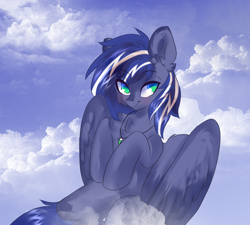 Size: 3000x2700 | Tagged: safe, artist:tosha_papuru0404, oc, oc:lightning flare, pegasus, pony, commission, high res, solo, ych result