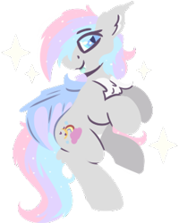 Size: 277x347 | Tagged: safe, artist:rhythmpixel, oc, oc only, oc:dreamyway skies, bat pony, chest fluff, female, lineless, mare, simple background, solo, transparent background