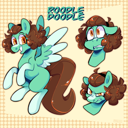 Size: 2048x2048 | Tagged: safe, artist:3ggmilky, oc, oc only, oc:roodle doodle, pegasus, pony, female, high res, mare, ponysona, solo