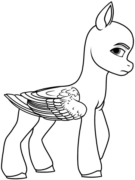 how to draw a pegasus mlp