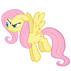 Size: 2449x2449 | Tagged: safe, artist:theaceofspadez, fluttershy, pegasus, pony, g4, female, high res, mare, show accurate, simple background, solo, transparent background, vector