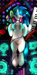 Size: 1329x2657 | Tagged: safe, artist:darksly, dj pon-3, vinyl scratch, pony, unicorn, g4, solo