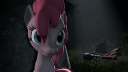 Size: 720x405 | Tagged: safe, artist:mj's film co., pinkie pie, earth pony, pony, g4, 3d, animated, female, gif, gollum, lord of the rings, no, solo, source filmmaker, youtube link