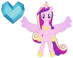 Size: 1306x1036 | Tagged: safe, artist:westrail642fan, princess cadance, alicorn, pony, g4, bipedal, clothes, concave belly, crown, crystal heart, jewelry, regalia, shoes, simple background, slender, solo, spread wings, thin, transparent background, westrail642fan's cadance template, wings